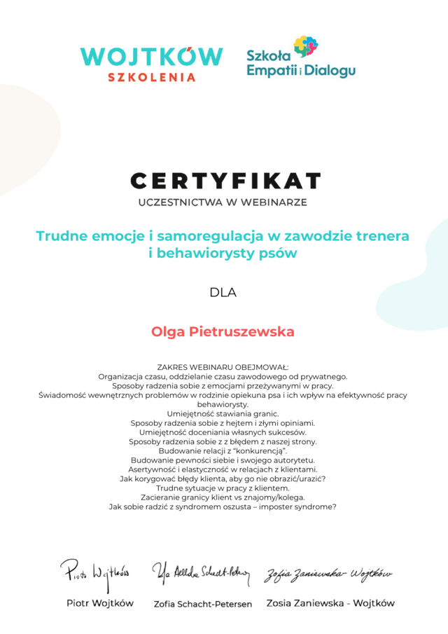 Certyfikat #9